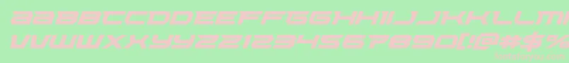 Lethalforceital Font – Pink Fonts on Green Background