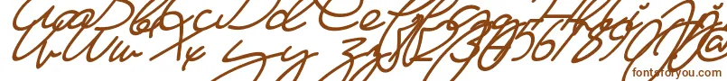 MaFilleSlant-fontti – ruskeat fontit