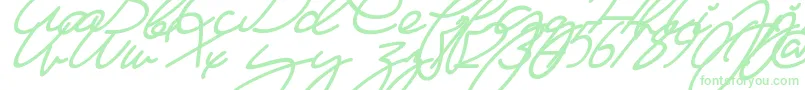 Fonte MaFilleSlant – fontes verdes