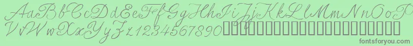 SersalT Font – Gray Fonts on Green Background