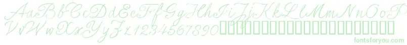 SersalT Font – Green Fonts on White Background