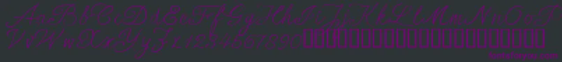 SersalT Font – Purple Fonts on Black Background