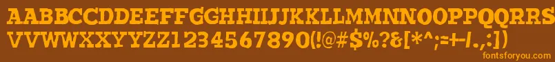 More about Wantedo Font Wantedo Font – Orange Fonts on Brown Background
