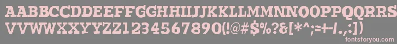 Wantedo Font – Pink Fonts on Gray Background