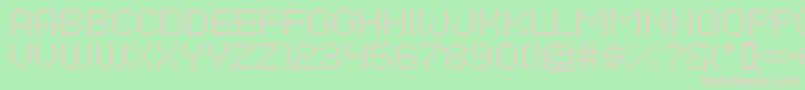 Шрифт Dotsallfornow – розовые шрифты на зелёном фоне