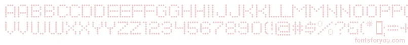 Dotsallfornow Font – Pink Fonts on White Background
