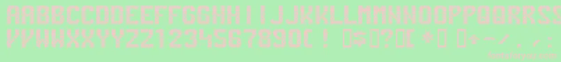 Penn Font – Pink Fonts on Green Background