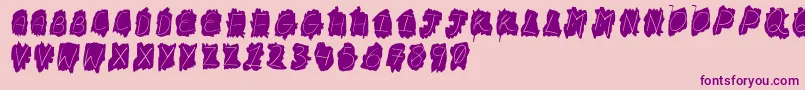FdBateek Font – Purple Fonts on Pink Background