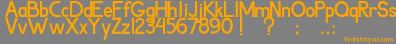 Agoestoesan Font – Orange Fonts on Gray Background