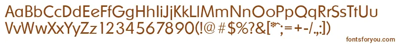 OrnitonsserialLightRegular Font – Brown Fonts on White Background