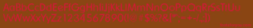 OrnitonsserialLightRegular Font – Red Fonts on Brown Background