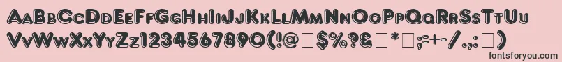 FrankfurterHltitcNormal Font – Black Fonts on Pink Background