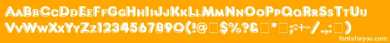 FrankfurterHltitcNormal Font – White Fonts on Orange Background