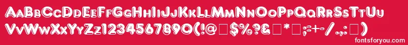 FrankfurterHltitcNormal Font – White Fonts on Red Background