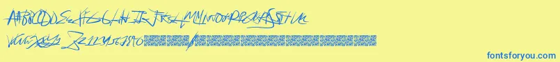 More about Forsale Font Forsale Font – Blue Fonts on Yellow Background