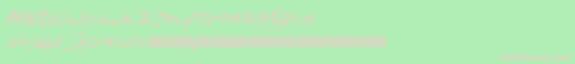 Forsale Font – Pink Fonts on Green Background