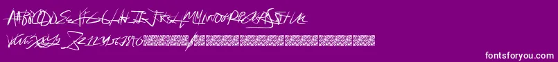 Forsale Font – White Fonts on Purple Background