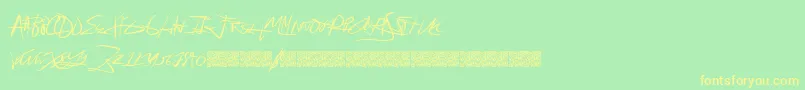 Шрифт Forsale – жёлтые шрифты на зелёном фоне