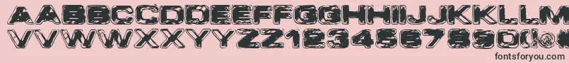 VtcCoppakroma Font – Black Fonts on Pink Background