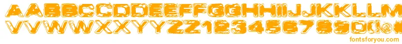 VtcCoppakroma-Schriftart – Orangefarbene Schriften