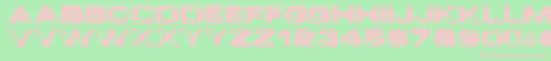 VtcCoppakroma Font – Pink Fonts on Green Background