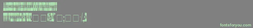 PosseRegular-Schriftart – Grüne Schriften auf grauem Hintergrund