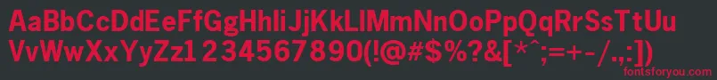 Gothic.KzBold Font – Red Fonts on Black Background
