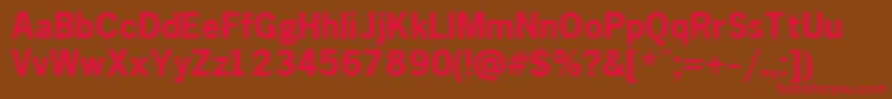 Gothic.KzBold Font – Red Fonts on Brown Background