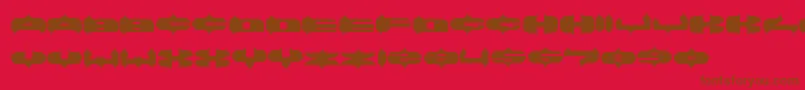 ArabianLamp Font – Brown Fonts on Red Background