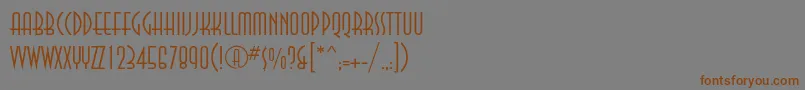 Annalightc-Schriftart – Braune Schriften auf grauem Hintergrund