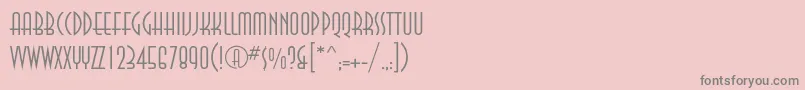 Annalightc Font – Gray Fonts on Pink Background