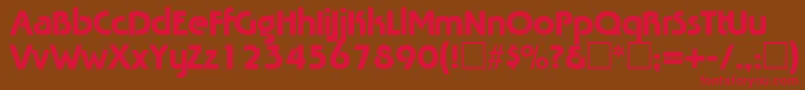 TabascoRegular Font – Red Fonts on Brown Background