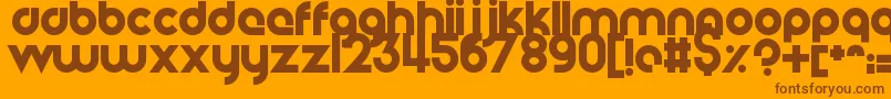 HelloAngel Font – Brown Fonts on Orange Background