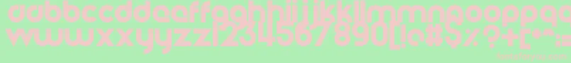 Шрифт HelloAngel – розовые шрифты на зелёном фоне