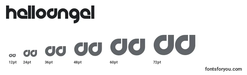 HelloAngel Font Sizes