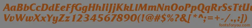 Más sobre la fuente FrizQuadrataBoldItalic fuente FrizQuadrataBoldItalic – Fuentes Marrones Sobre Fondo Gris