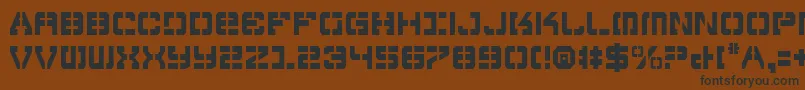 Vyperc Font – Black Fonts on Brown Background
