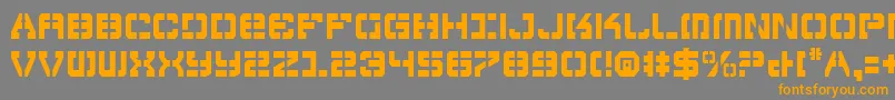 Vyperc Font – Orange Fonts on Gray Background