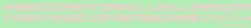 Vyperc Font – Pink Fonts on Green Background