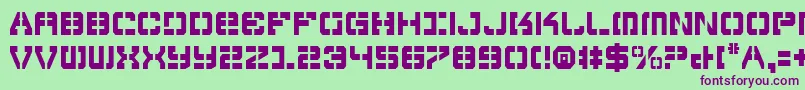 Vyperc Font – Purple Fonts on Green Background