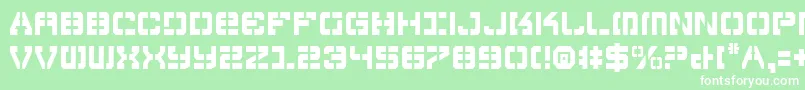 Vyperc-Schriftart – Weiße Schriften auf grünem Hintergrund