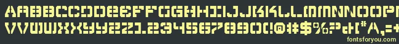 Vyperc Font – Yellow Fonts on Black Background