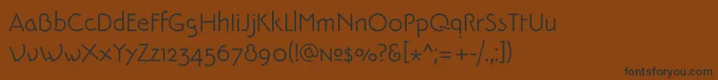PykesPeakZero Font – Black Fonts on Brown Background