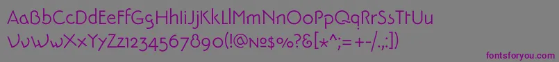 PykesPeakZero Font – Purple Fonts on Gray Background