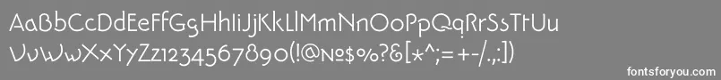 PykesPeakZero Font – White Fonts on Gray Background