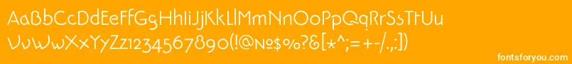 PykesPeakZero Font – White Fonts on Orange Background