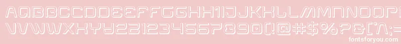 Miraclemercury3D Font – White Fonts on Pink Background