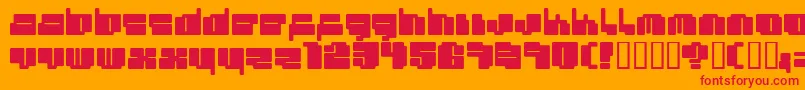 Шрифт Cheapty1 – красные шрифты на оранжевом фоне
