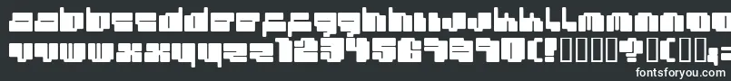 フォントCheapty1 – 黒い背景に白い文字