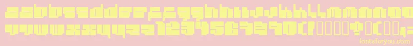 Cheapty1 Font – Yellow Fonts on Pink Background